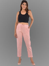 Pack Of 3 Womens Grey, Maroon, Pink South Cotton Trousers Combo