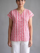 Jaipuri Printed Vneck Shirts CM-019