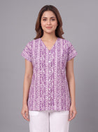 Jaipuri Printed Vneck Shirts CM-022