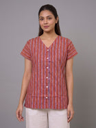 Jaipuri Printed Vneck Shirts CM-027
