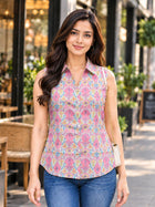 DEGI-0010 Cotton Printed Sleeveless Shirts