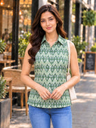 DIGI-003 Cotton Printed Sleeveless Shirts