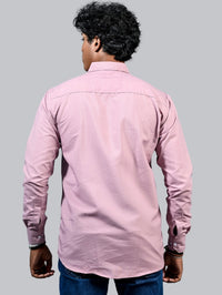 Mens solid Pink Full Sleeve Cotton shirt