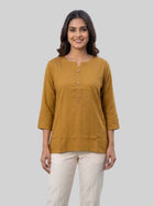 Women Camel Rayon Short Kurti