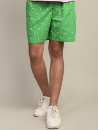 Pack Of 3 Mens Black, Blue And Green Cotton Shorts Combo