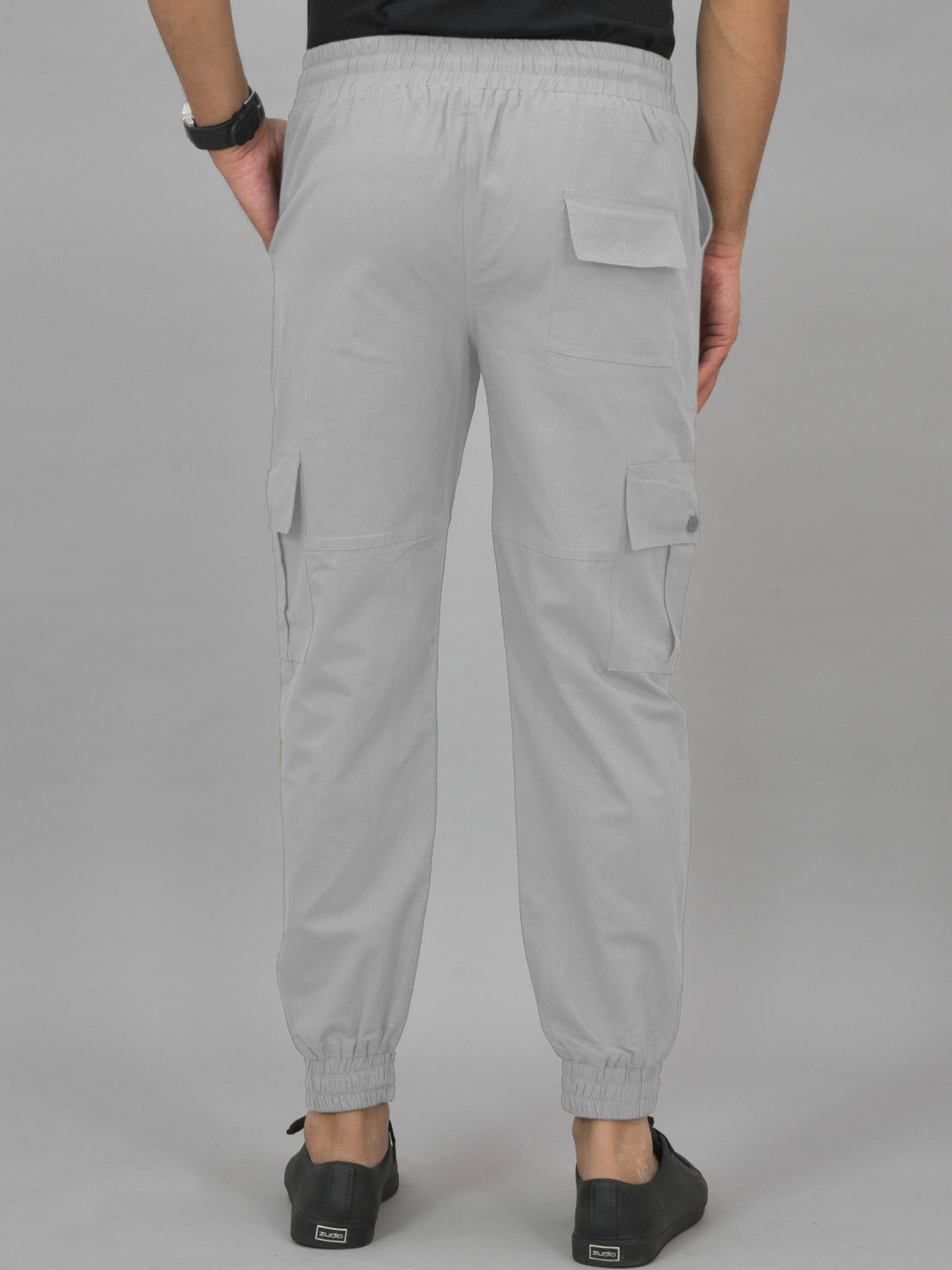 Melange Grey Airy linen Summer Cool Cotton Comfort joggers For Men
