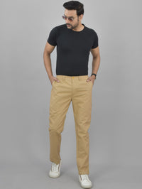 Beige Airy linen  Summer Cool Cotton Comfort Pants For Men