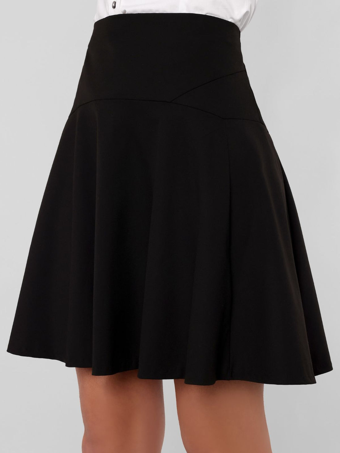 5855 - Semi Formal Black Skirt
