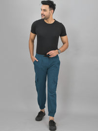 Pack Of 2 Mens Wine And Teal Blue Airy Linen Summer Cool Cotton Comfort Joggers