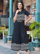 Black Cotton Embroidery Co-Ord Set