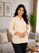 Cream Cotton Comfort Tops