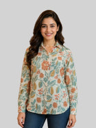 Women Printed Collar Cotton Shirts CM-002