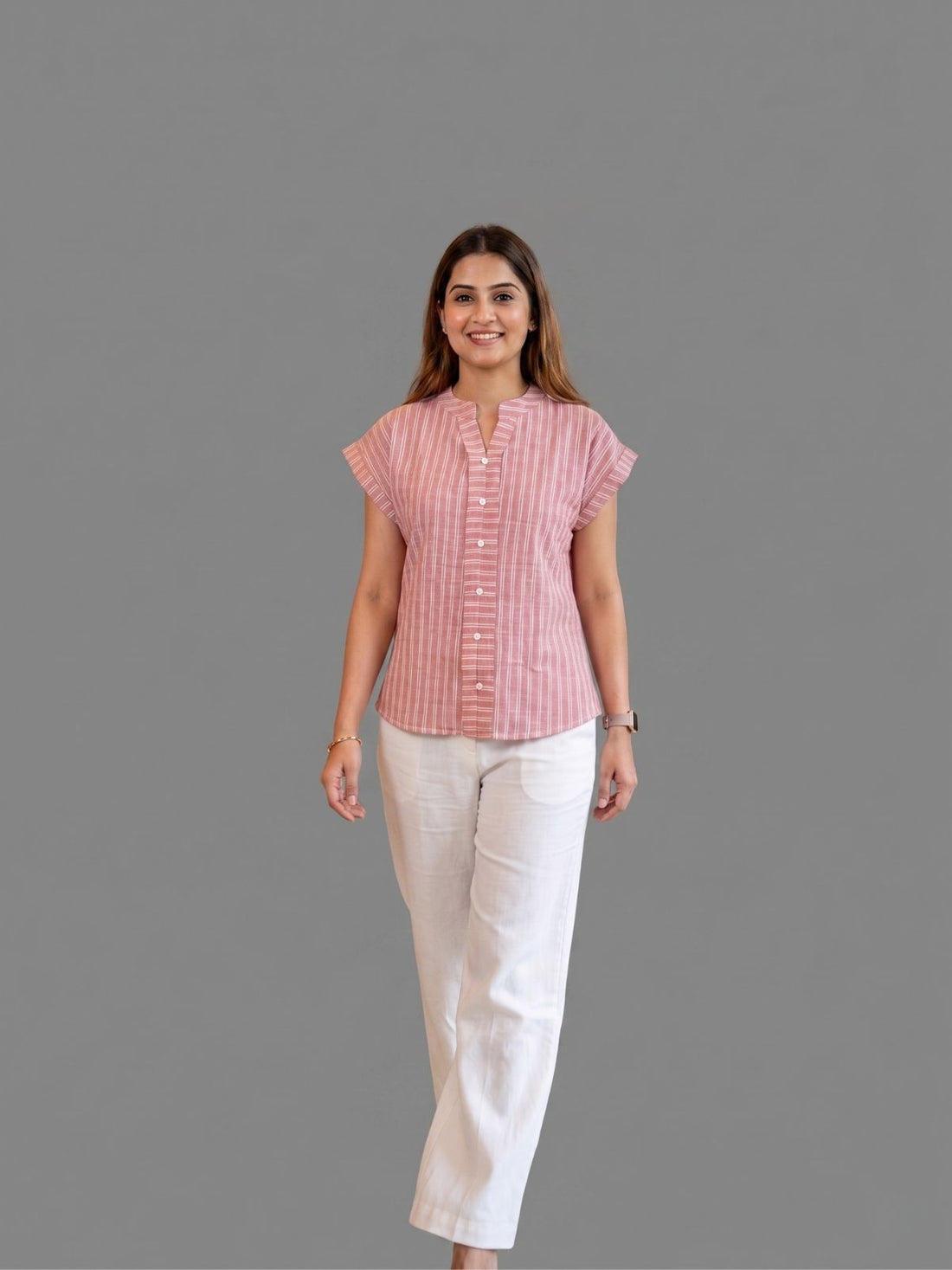 Red Stripe Cotton Top