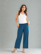 TealBlue Cotton Twill Pajama Pants