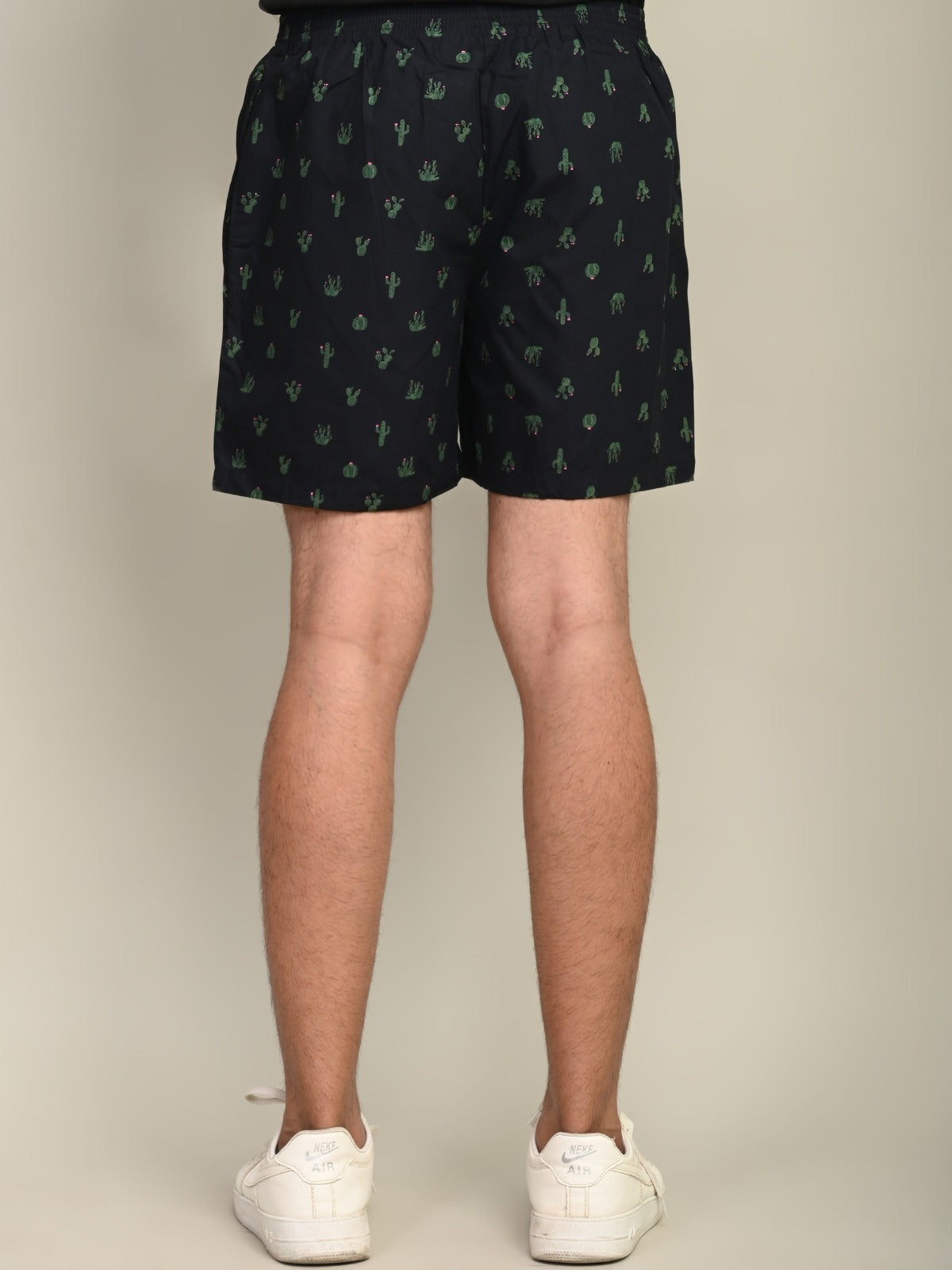 Pack Of 2 Black And White Mens Printed Shorts Combo