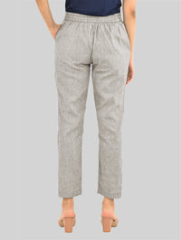 Women Solid Grey South Cotton Trouser
