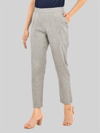 Women Solid Grey South Cotton Trouser