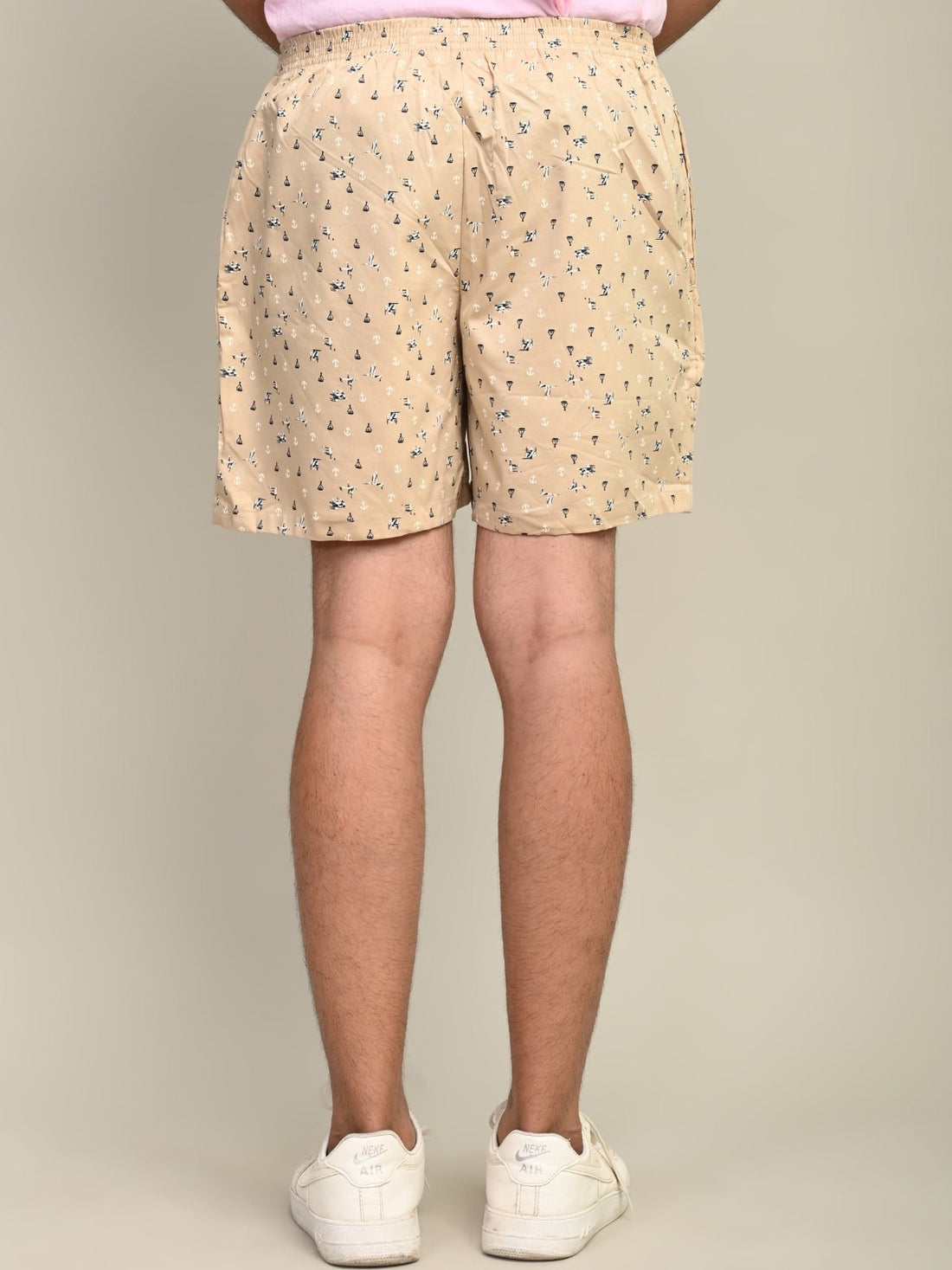 Men Yellow Regular Fit Printed Cotton Boxer